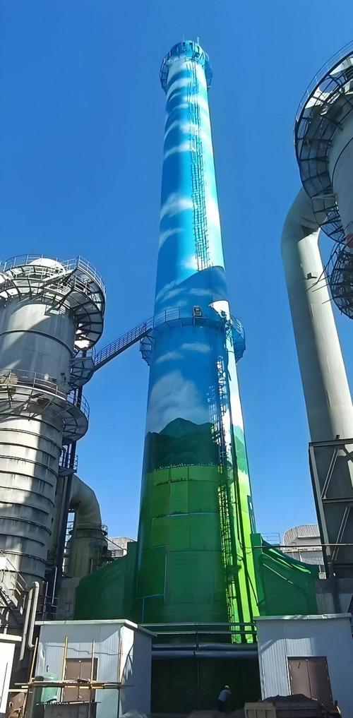 烟囱彩绘工艺:赋予工业建筑独特艺术魅力